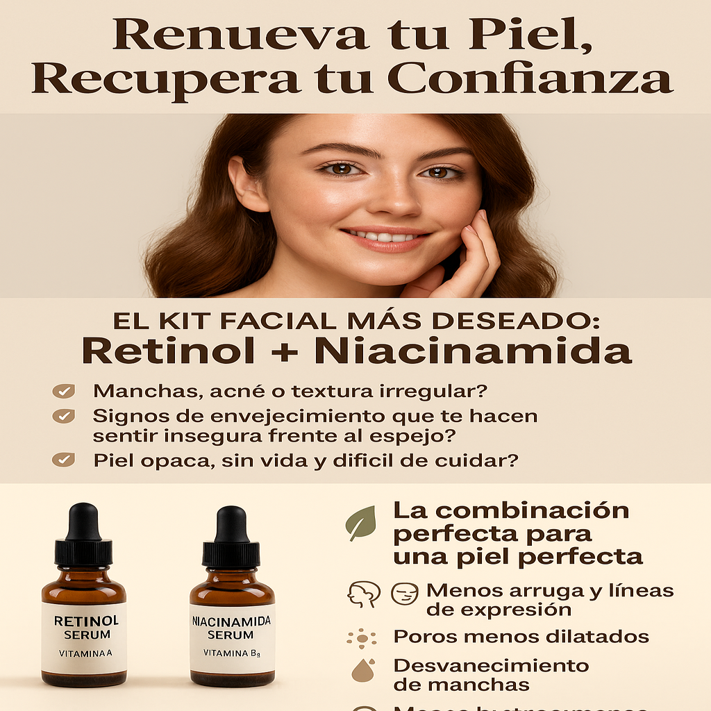 "Piel Radiante: Retinol y Niacinamida para una Belleza que Resalta"